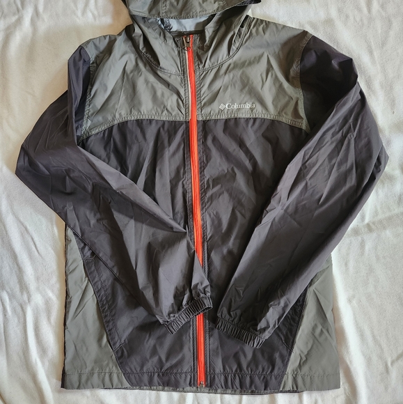 Columbia Kids Rain Jacket – Gray & Black with Red Zip (Size L/14-16) - Picture 6 of 10